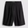 Plisserede bermuda-shorts
