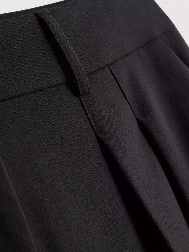 Plisserede bermuda-shorts