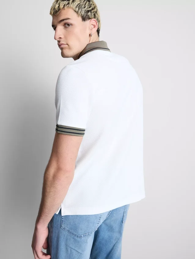 Polo-skjorte med struktur