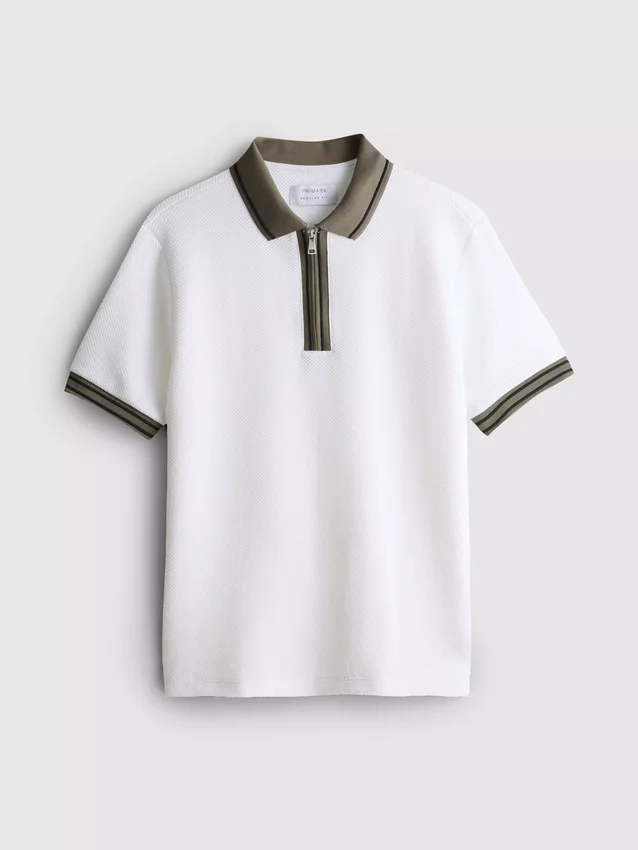 Polo-skjorte med struktur