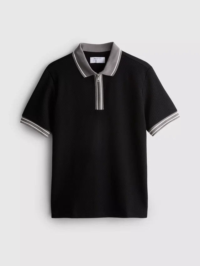Polo-skjorte med struktur