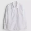 Poplin-skjorte med justerbar pasform