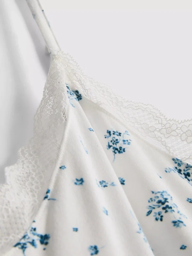 Pyjamas-cami-top med højt modalindhold