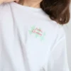 Pyjamasbluse med grafisk mønster