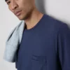 Pyjamasbluse med korte ærmer