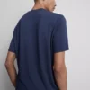 Pyjamasbluse med korte ærmer