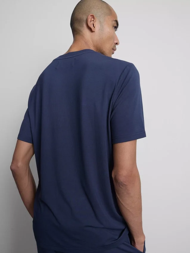 Pyjamasbluse med korte ærmer