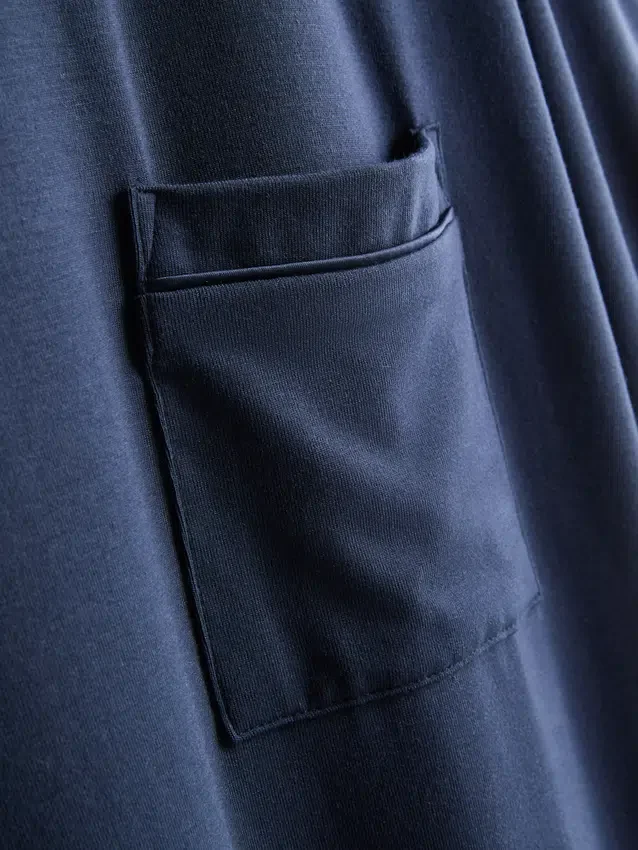 Pyjamasbluse med korte ærmer