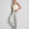 Pyjamasbukser i bomuld med print