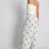 Pyjamasbukser i bomuld med print