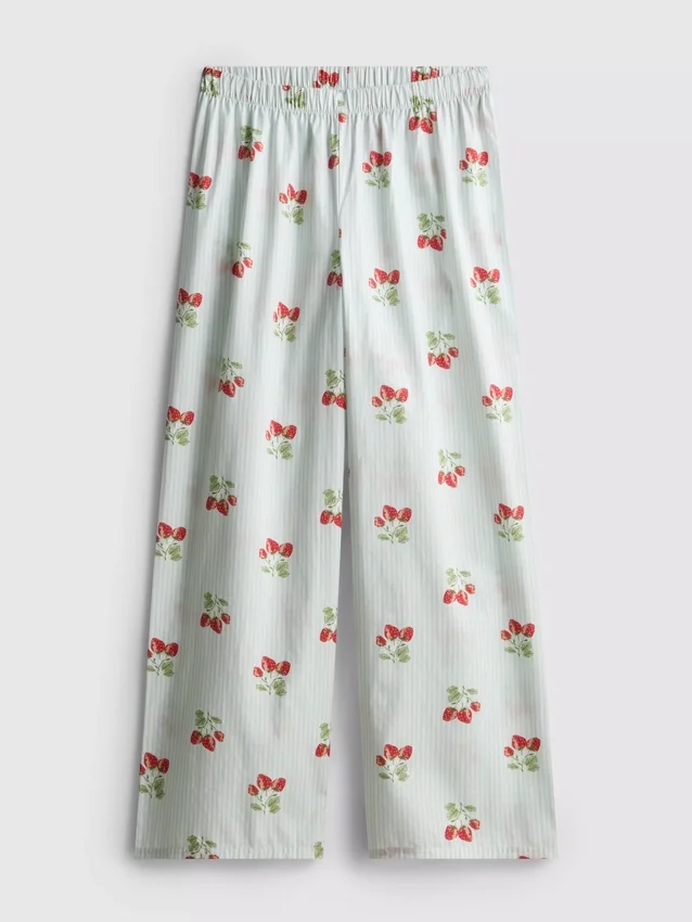 Pyjamasbukser i bomuld med print