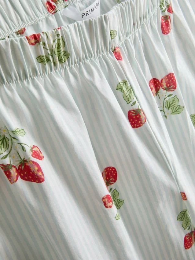 Pyjamasbukser i bomuld med print