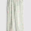 Pyjamasbukser med blomsterprint og brede ben
