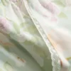 Pyjamasbukser med blomsterprint og brede ben