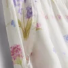 Pyjamasbukser med blomsterprint og brede ben