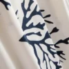 Pyjamasbukser med brede ben og koralprint
