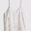 Pyjamasser-cami-top med blomsterprint