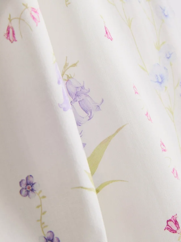 Pyjamasser-cami-top med blomsterprint
