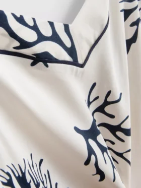Pyjamasser-cami-top med koralprint