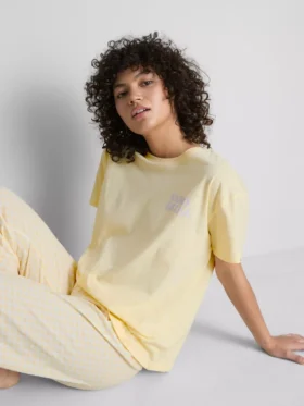 Pyjamasser i bomuld med gingham-mønster