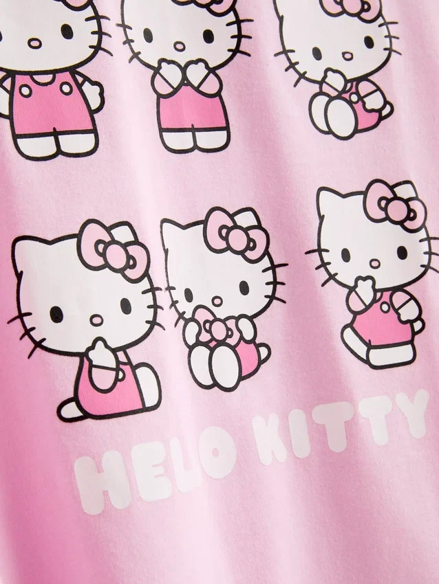Pyjamasser i bomuld med Hello Kitty-motiv