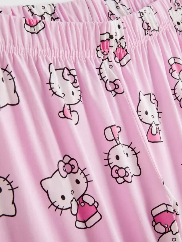 Pyjamasser i bomuld med Hello Kitty-motiv