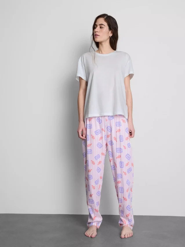 Pyjamasser i bomuld med print