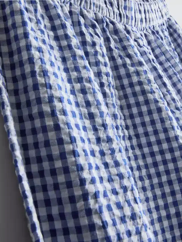 Pyjamasser i bomuldsgingham