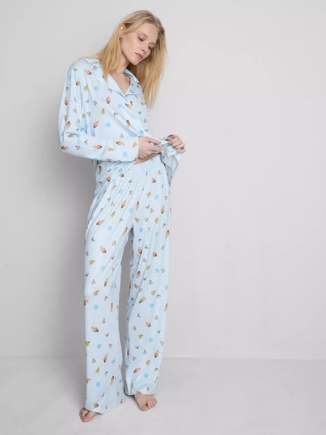 Pyjamasser i boyfriend-stil med Ice Age-motiv