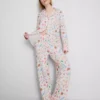 Pyjamasser i boyfriend-stil med sødt motiv