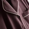Pyjamasser i jersey med kontrastkant i boyfriend-stil