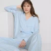 Pyjamasser i twill i boyfriend-stil