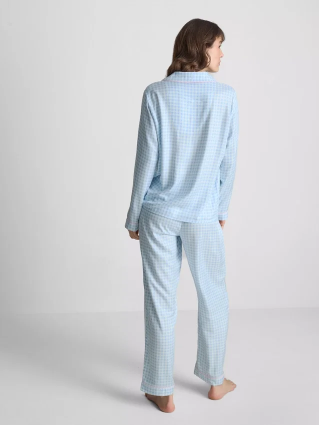 Pyjamasser i twill i boyfriend-stil