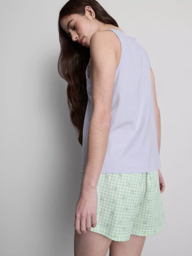 Pyjamasser med bomuldstop og shorts