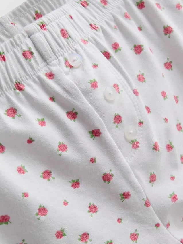 Pyjamasser med cami-top og blonderkant