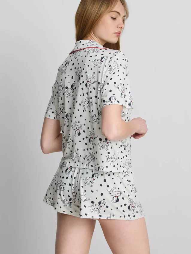 Pyjamasser med "Disneys 101 dalmatinere"-print i boyfriend-stil