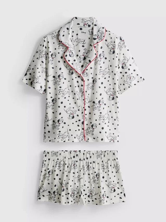 Pyjamasser med "Disneys 101 dalmatinere"-print i boyfriend-stil