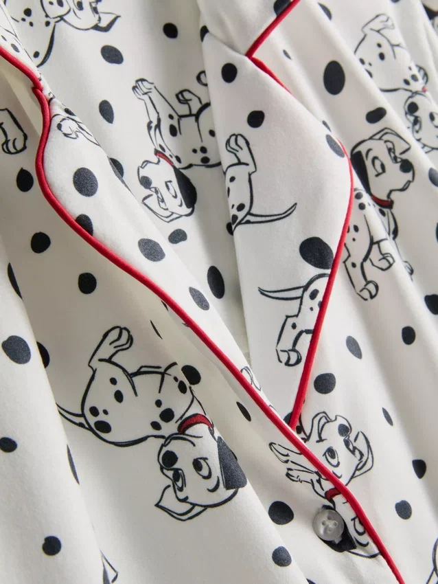 Pyjamasser med "Disneys 101 dalmatinere"-print i boyfriend-stil