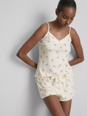 Pyjamasser med kort ben og print