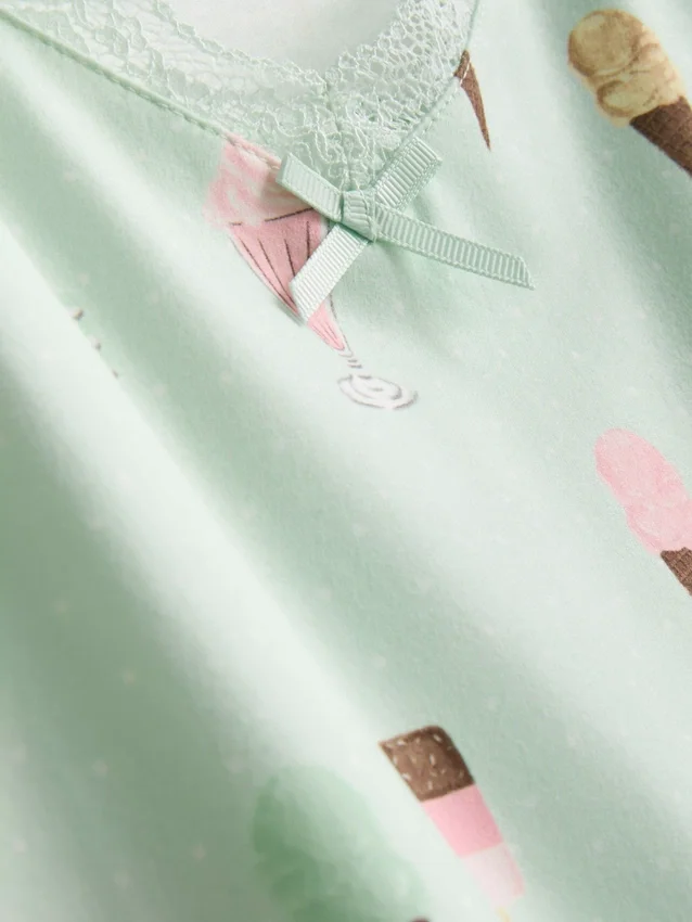 Pyjamasser med kort ben og print