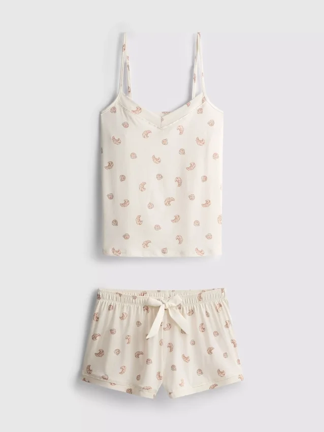 Pyjamasser med kort ben og print