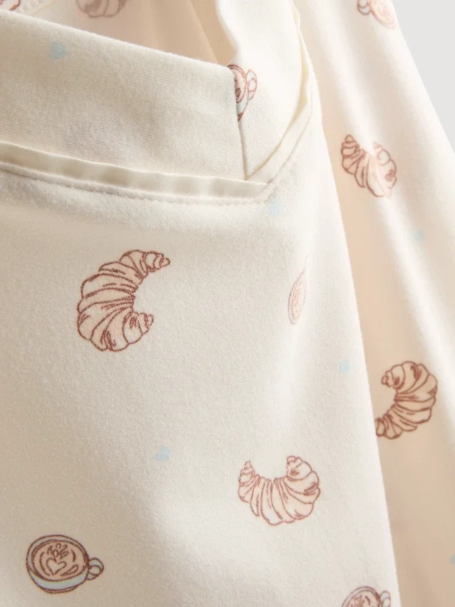 Pyjamasser med kort ben og print