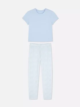 Pyjamasser med korte ærmer og print