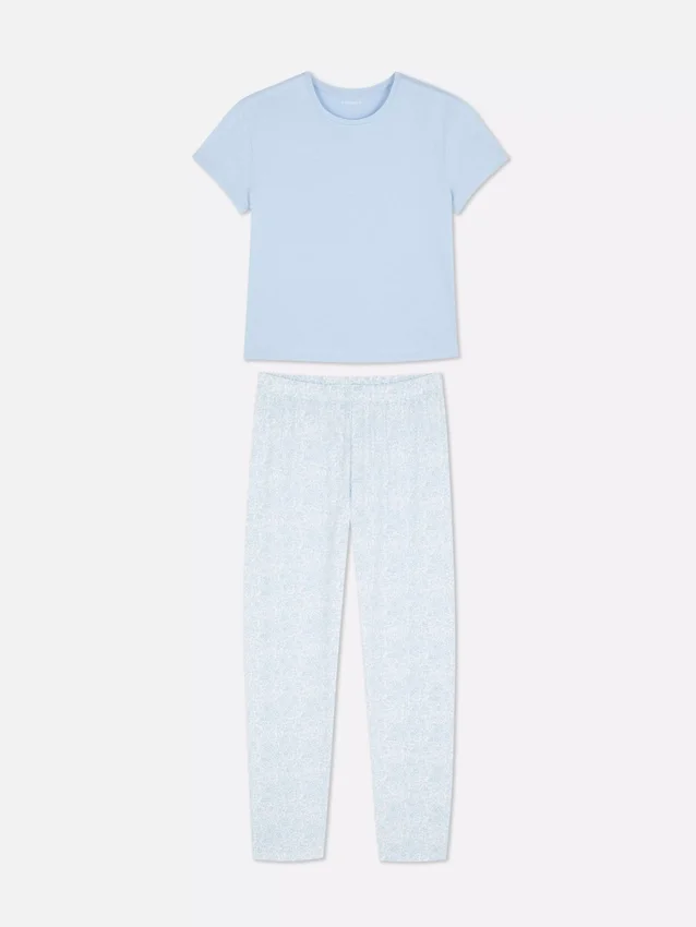 Pyjamasser med korte ærmer og print