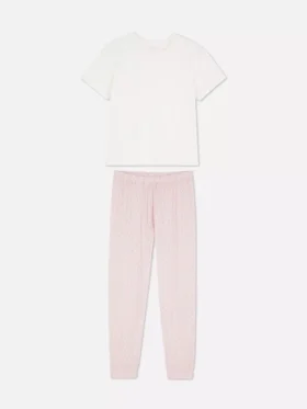Pyjamasser med korte ærmer og print