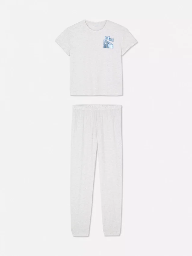 Pyjamasser med korte ærmer og print