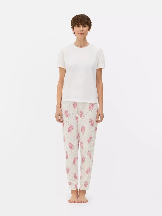 Pyjamasser med korte ærmer og print