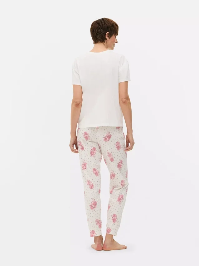 Pyjamasser med korte ærmer og print