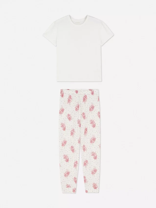 Pyjamasser med korte ærmer og print