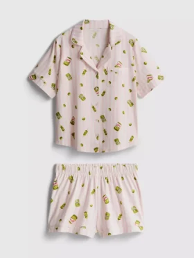 Pyjamasser med print i boyfriend-stil